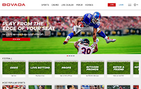 Bovada homepage
