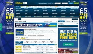 William Hill homepage